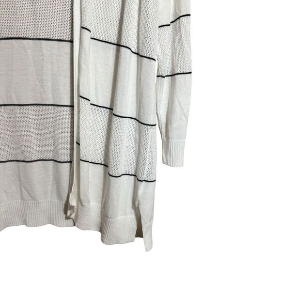 41 Hawthorn Stitch Fix Cardigan Womens 2X Multicolor Stripe Open Knit Sweater - Picture 5 of 9